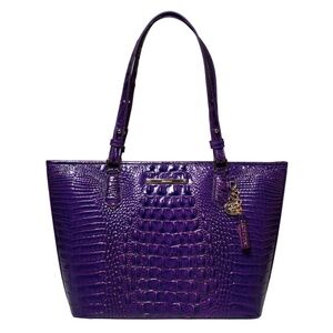 NWT Brahmin Medium Asher Tote in Royal Purple Melbourne